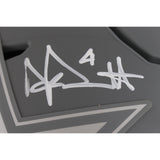 Dak Prescott Autographed Dallas Cowboys SpeedFlex Slate Helmet Beckett 50859