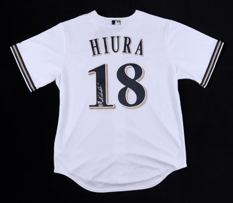 Keston Hiura Signed Milwaukee Brewers Majestic Jersey (MLB & Fanatics Hologram)