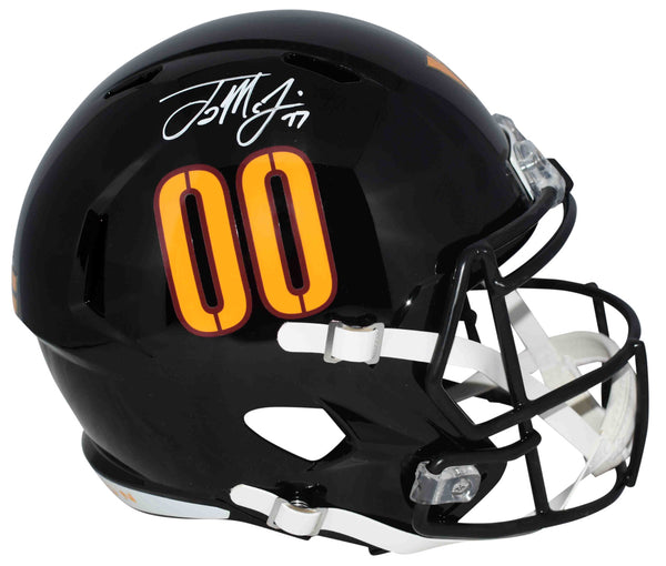 TERRY McLAURIN SIGNED WASHINGTON COMMANDERS FULL SIZE BLACK HELMET BECKETT