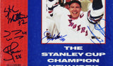 Glenn Anderson, Steve Larmer Signed NY Rangers Stanley Cup Sports Illustrated