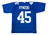 Henry Hynoski New York Signed Blue Football Jersey SB XLVI Champs SI COA