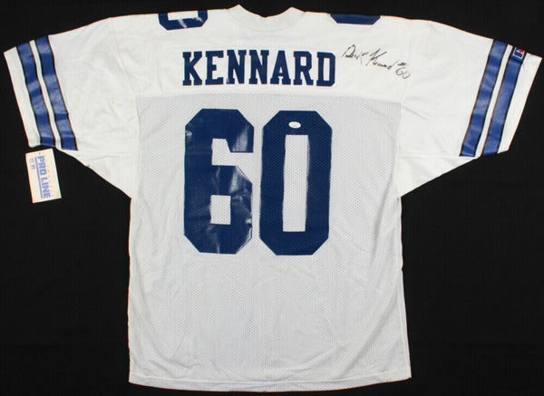 Derek Kennard Signed Dallas Cowboys Russell Athletic NFL Style