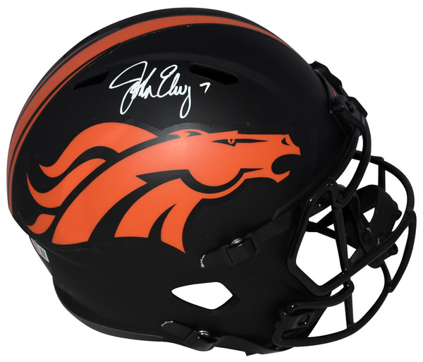 JOHN ELWAY AUTOGRAPHED DENVER BRONCOS ECLIPSE FULL SIZE SPEED HELMET BECKETT
