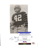 Dick Kazmaier Signed/Auto/Insc 3.5x6 Photo Princeton 1951 Heisman PSA/DNA 185147