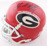 Herschel Walker "34" Signed Georgia Bulldogs Schutt Mini Helmet (JSA COA) R.B.