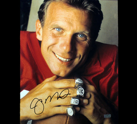 Joe Montana Signed San Francisco 49ers Unframed16x20 Photo - 4 SB Rings