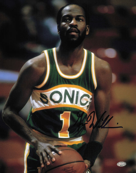 Gus Williams Autographed Signed 11x14 Photo Seattle Supersonics MCS Holo #64131
