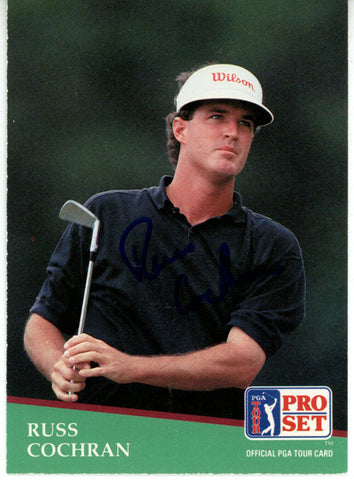 Russ Cochran Autographed 1991 Pro Set #45 Trading Card Beckett 44845