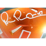 Michael Irvin Autographed Miami Hurricanes Flash Mini Helmet Beckett WIT 51774