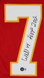 Willie Roaf "HOF 12" Authentic Signed Red Pro Style Jersey BAS Witnessed