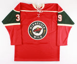 Nate Prosser Signed Wild Jersey (Beckett) NHL Career 2010-2021 / Defenseman