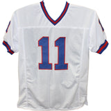 Phil Simms Autographed/Signed Pro Style Jersey White Beckett 43239
