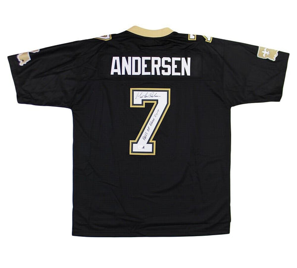 Morten Andersen Signed New Orleans Saints NFL Licensed Pro Line Vintage Jersey