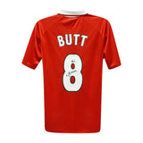 Nicky Butt Signed Manchester United Home Soccer Jersey #8 with Beckett COA