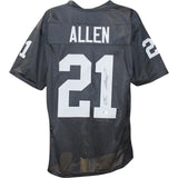 Eric Allen Autographed Pro Style Size XL Black Jersey Beckett Witness 50953