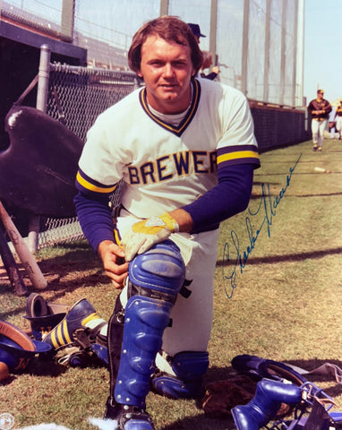 Brewers AL Champion CHARLIE MOORE Signed 8x10 Photo #11 AUTO - 1982 AL CHAMPS