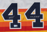 Yordan Alvarez Signed Houston Astros Jersey Inscribed "2019 AL ROY" (Beckett) DH