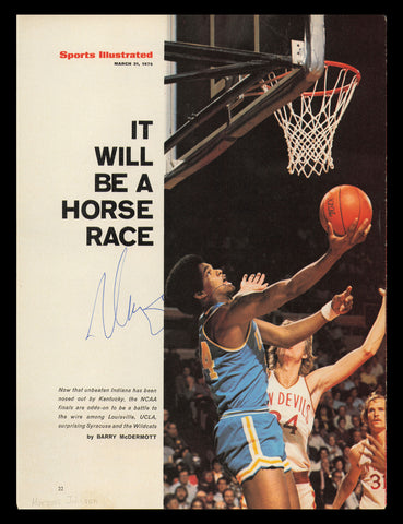 Marques Johnson Autographed Signed 8x11 Magazine Photo UCLA SKU #238094
