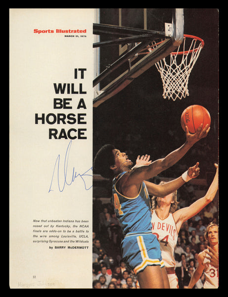 Marques Johnson Autographed Signed 8x11 Magazine Photo UCLA SKU #238094