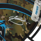 Bryce Young Carolina Panthers Autographed Riddell Camo Speed Authentic Helmet