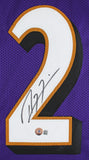 Ray Lewis Authentic Signed Purple Pro Style Jersey Autographed BAS Witnessed