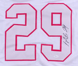 LeGarrette Blount Signed Patriots Jersey (JSA COA) Pink Breast Cancer Awareness