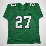 Autographed/Signed Quinyon Mitchell Philadelphia Kelly Green Jersey JSA COA
