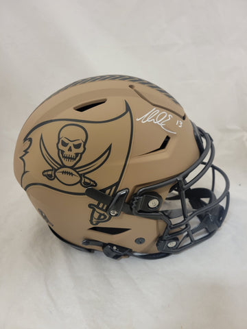 MIKE EVANS SIGNED TAMPA BAY BUCCANEERS STS2 SPEEDFLEX AUTHENTIC HELMET BECKETT