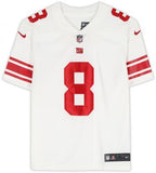 Daniel Jones New York Giants Autographed White Nike Limited Jersey