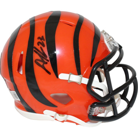 Dax Hill Autographed/Signed Cincinnati Bengals Mini Helmet Beckett 42765