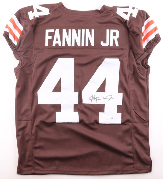 Harold Fannin Jr Signed Cleveland Browns Pro Cut Jersey (JSA) 2025 Draft Pk/ TE