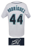 Julio Rodriguez (MARINERS) Signed White Custom Baseball Jersey - (JSA COA)