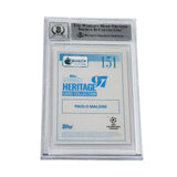 Paolo Maldini Signed 2021-22 Topps Merlin Heritage 97 UCL #151 - BGS 10 AUTO