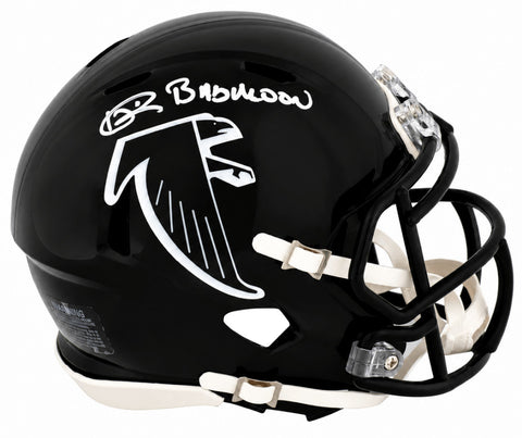 Andre Rison Signed Falcons (90-02 Style) Riddell Mini Helmet w/Bad Moon (SS COA)