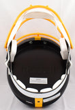 Najee Harris Autographed Steelers F/S Flat Black Speed Helmet- Fanatics *Yellow
