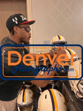 Justin Jefferson Autographed Minnesota Vikings F/S Retro Helmet Beckett W 56179