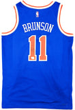KNICKS JALEN BRUNSON AUTOGRAPHED NIKE SWINGMAN JERSEY SIZE 48 FANATICS 230124