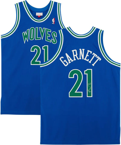 Kevin Garnett Minnesota Timberwolves Signed 1995-96 Mitchell & Ness Jersey