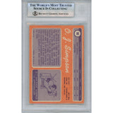 OJ Simpson Autographed 1970 Topps #90 HOF Trading Card Beckett 46496