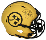 Troy Polamalu Autographed Pittsburgh Steelers 'RAVE' Full Size Helmet Beckett