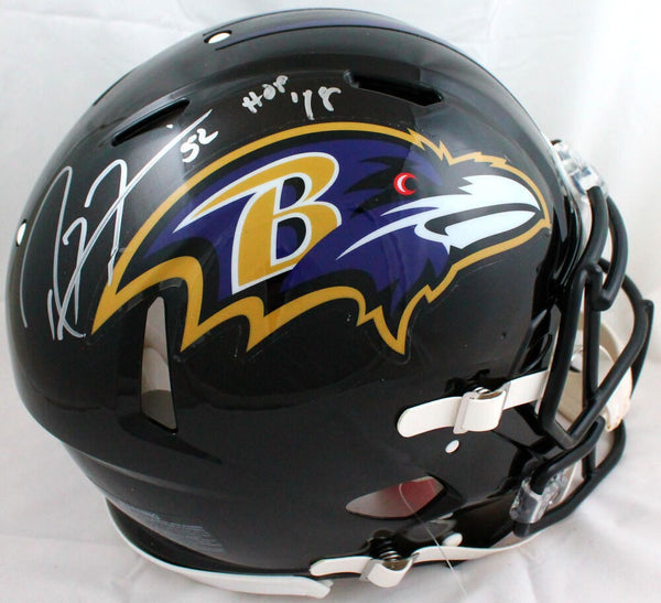 Ray Lewis Autographed Baltimore Ravens F/S Speed Authentic Helmet