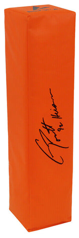 Gino Torretta Signed BSN Orange Endzone Pylon w/92 Heisman - (SCHWARTZ COA)
