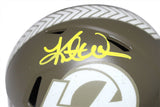 Kurt Warner Autographed/Signed St. Louis Rams Salute Mini BAS 40379