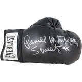 Pernell Sweat Pea Whitaker Autographed Black Everlast R Boxing Glove JSA 53563