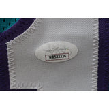 Mugsy Bogues Autographed/Signed Pro Style size XL Teal Jersey JSA 49787