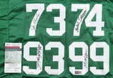 Gastineau, Klecko, Lyons & Salaam Signed New York Jets "Sack Exchange" (JSA COA)
