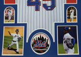FRAMED NEW YORK METS PEDRO MARTINEZ AUTOGRAPHED SIGNED JERSEY JSA COA