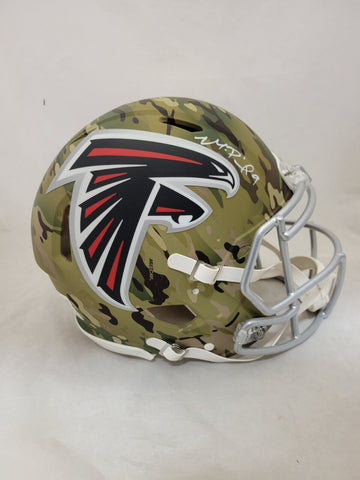MICHAEL PENIX SIGNED ATLANTA FALCONS FS CAMO SPEED AUTHENTIC HELMET BECKETT