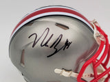 NICK BOSA AUTOGRAPHED OHIO STATE FLASH GRAY SPEED MINI HELMET BECKETT QR 203887