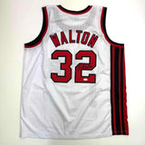 Autographed/Signed Bill Walton Portland White Basketball Jersey JSA COA